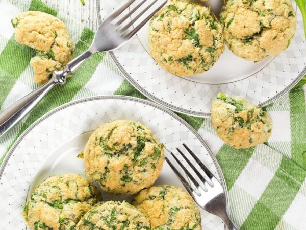 Špinačno-jajčni mafini iz 3 sestavin